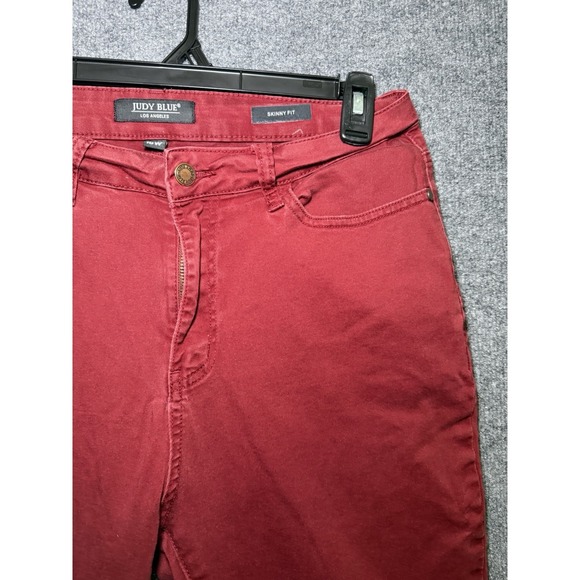 Judy Blue Jeans Womens 16W Red Wash Denim Skinny Fit - Picture 3 of 11